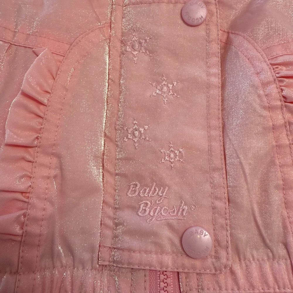 OshKosh B'Gosh baby girls pink shimmer bunting snowsuit 6/9‎ months